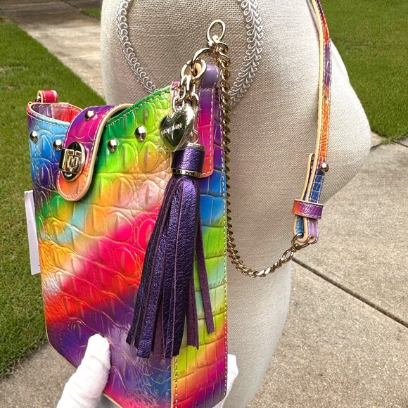 Brahmin Marley Multi Gumdrop Collection Leather Crossbody V04248940000050 NWT - Picture 3 of 16